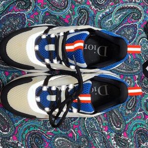 Dior Blue and White Sneakers